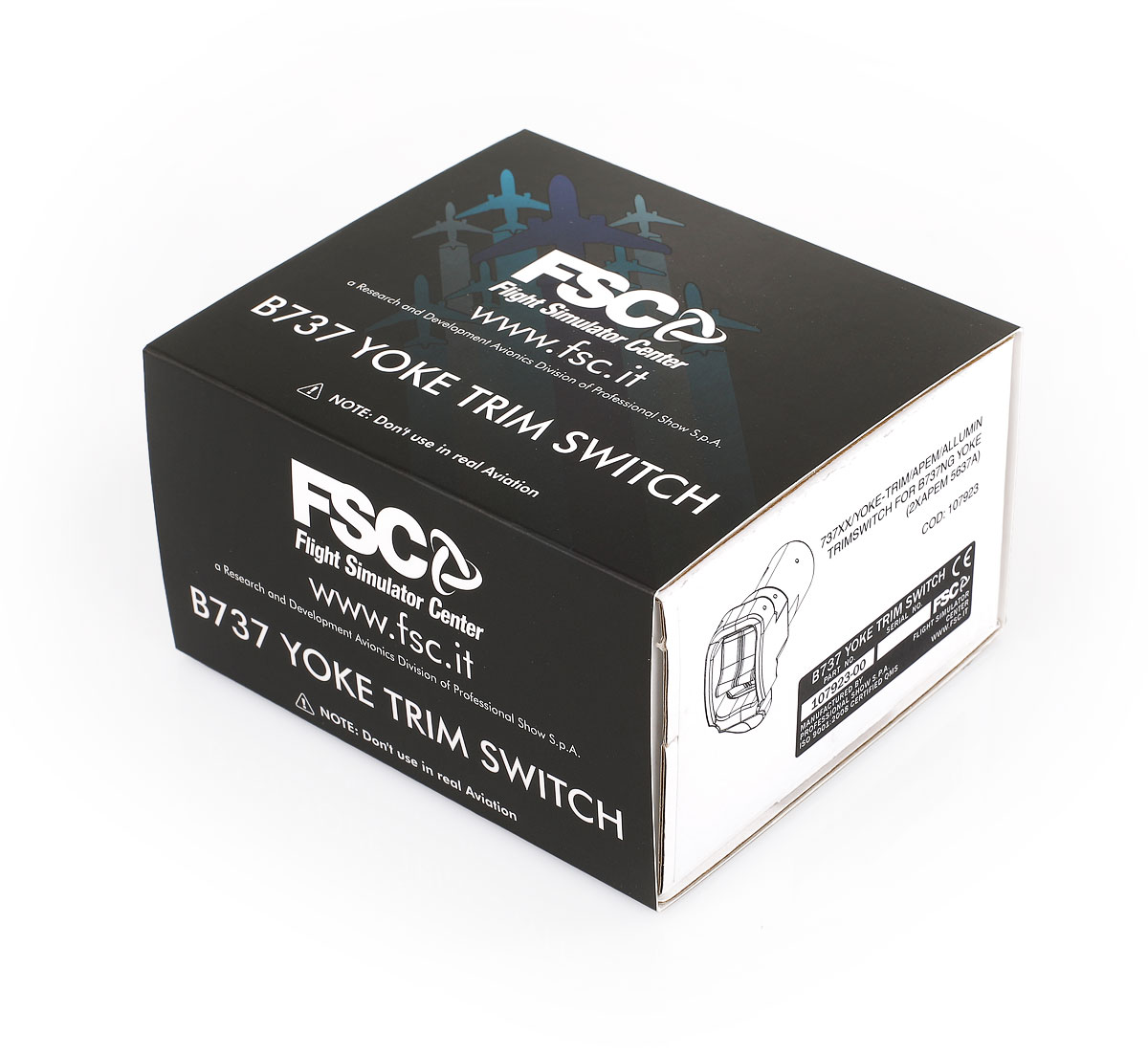 Fsc b737 yoke trim switch ABS box